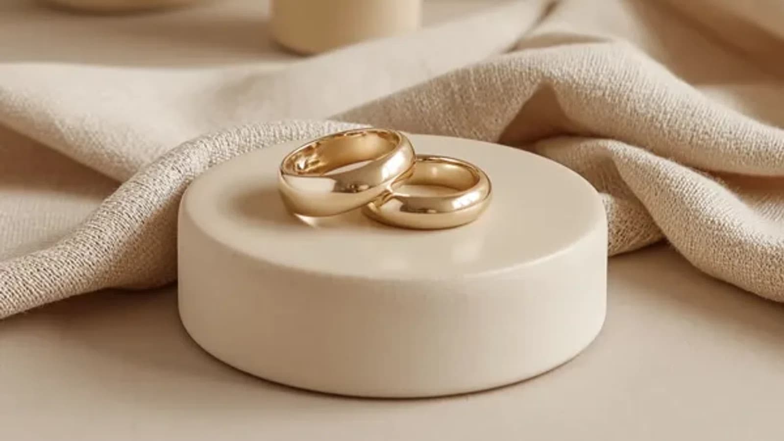 Vista plana profesional de joyas de oro y diamantes sobre fondo blanco para listado en línea